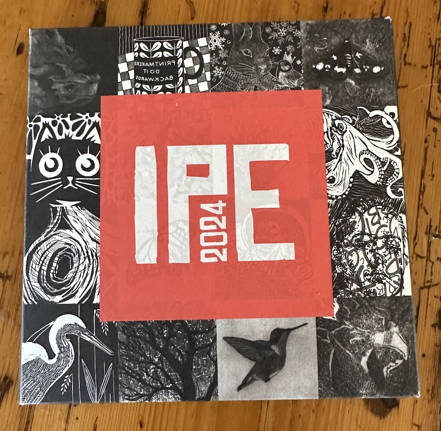 The front cover of the parcel I got from the International Print Exchange.